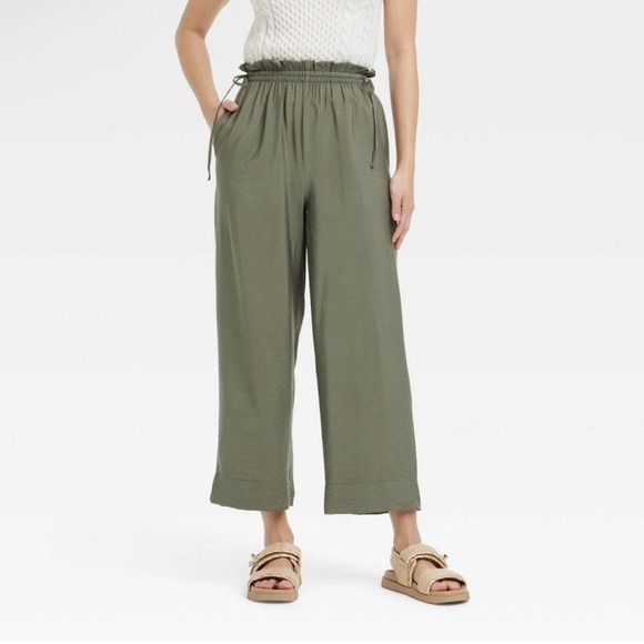 High-Rise Straight Leg Side-Tie Pants from A New Day - NWT szS - Picture 2 of 7